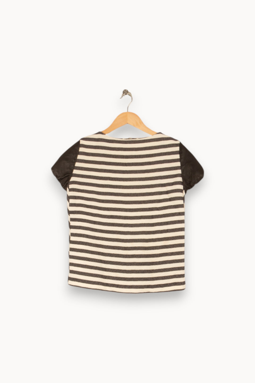 Top rayé noir et blanc - Taille S/36 de la marque Maje | PARAD47294 - Vendu par Paradigme - Image 3