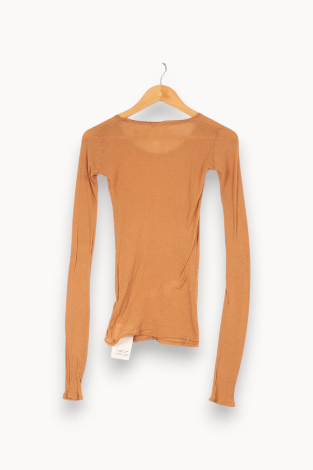 T-shirt manches longues beige - Taille S/36 de la marque American Vintage | PARAD47301 - Vendu par Paradigme - Image 3