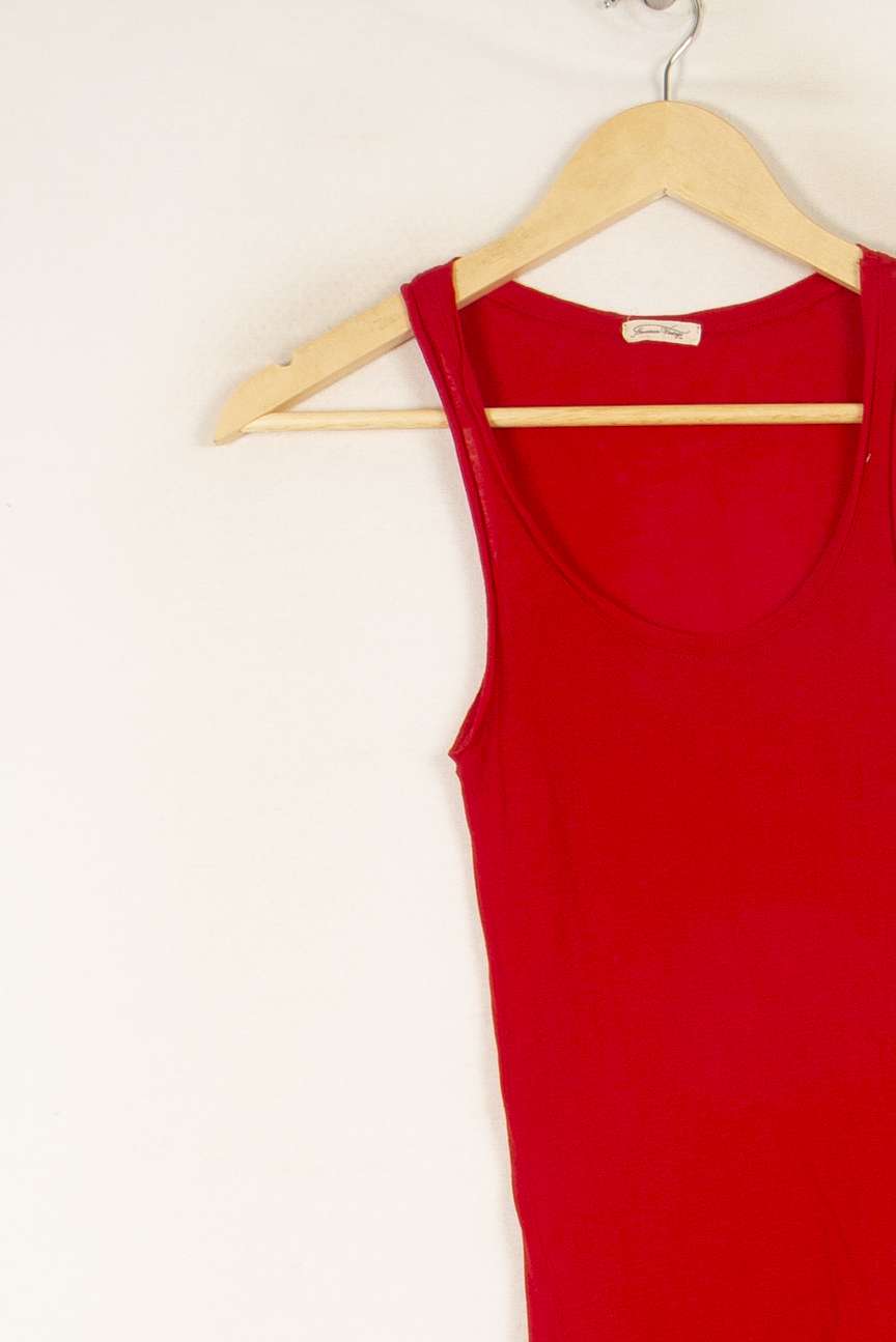 Débardeur rouge - Taille S/36 de la marque American Vintage | PARAD47302 - Vendu par Paradigme - Image 2