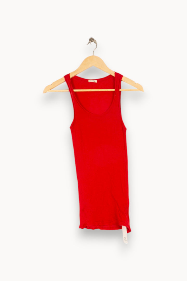 Débardeur rouge - Taille S/36 de la marque American Vintage | PARAD47302 - Vendu par Paradigme - Image 1