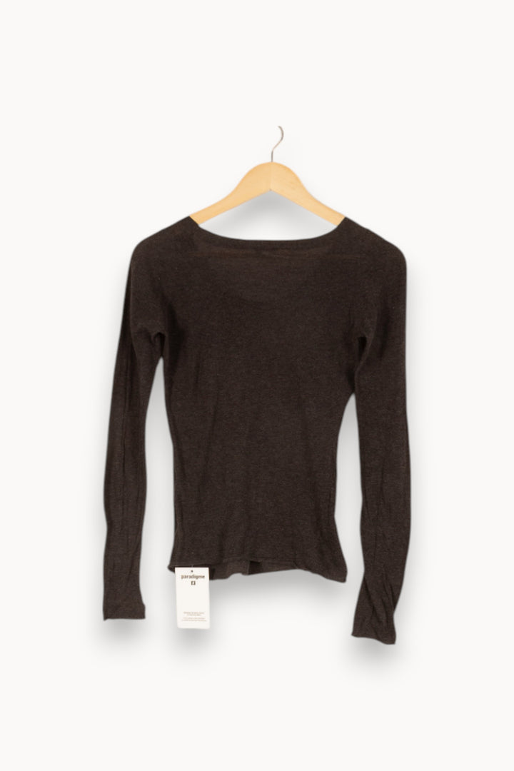Pull gris foncé - Taille S/36 de la marque American Vintage | PARAD47312 - Vendu par Paradigme - Image 3