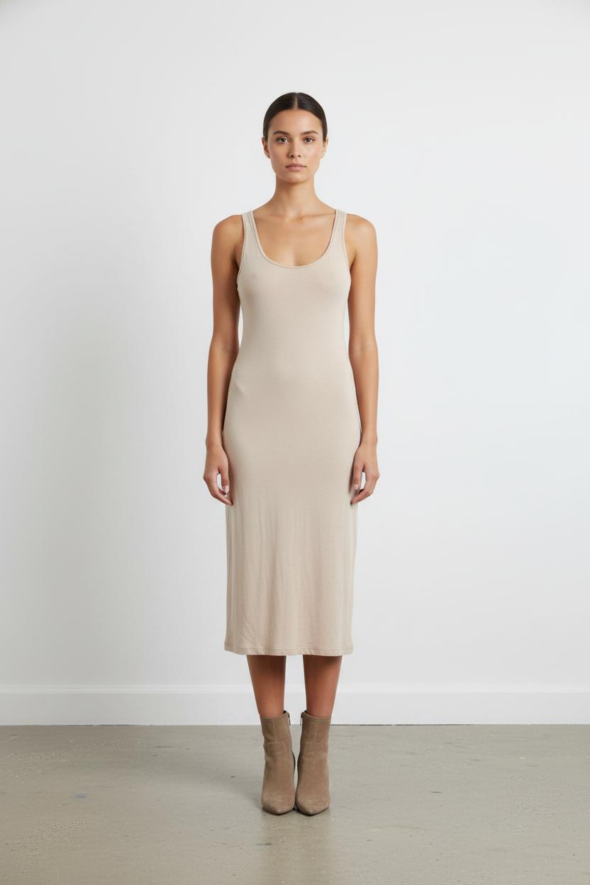 Robe beige - Taille S/36