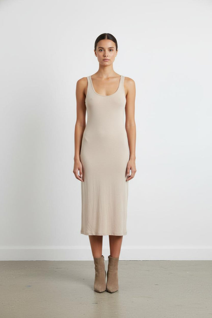 Robe beige - Taille S/36