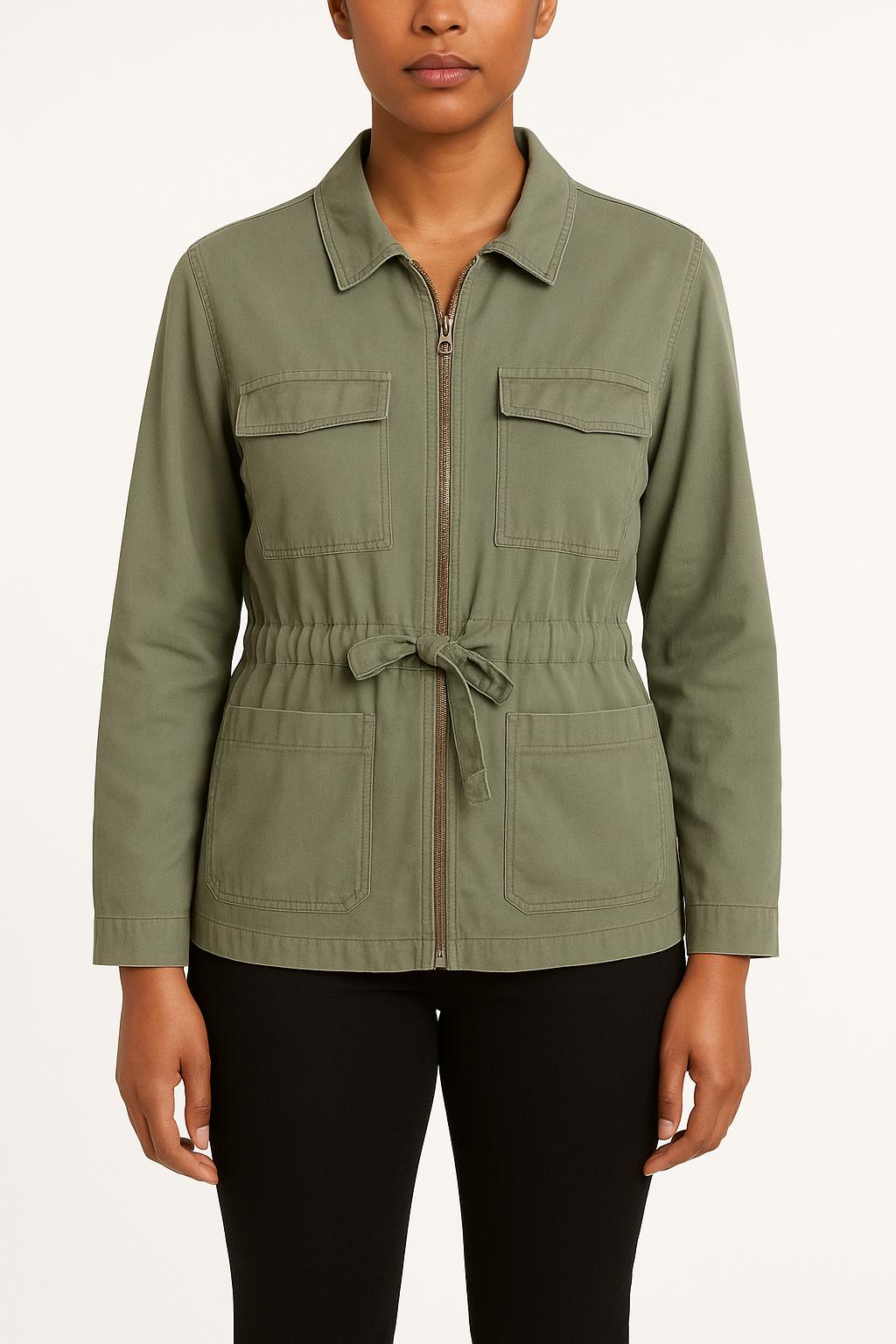 Veste Verte - Taille 40/L de la marque Caroll | PARAD47322 - Vendu par Paradigme - Image 1