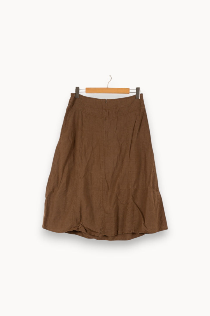 Jupe Courte & Midi Marron - Taille 40/L de la marque Weekend Max Mara | PARAD47333 - Vendu par Paradigme - Image 4