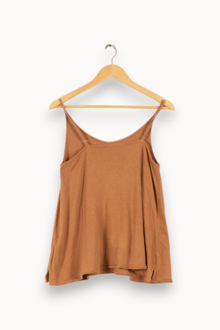 Top débardeur marron - Taille S/36 de la marque American Vintage | PARAD47351 - Vendu par Paradigme - Image 3