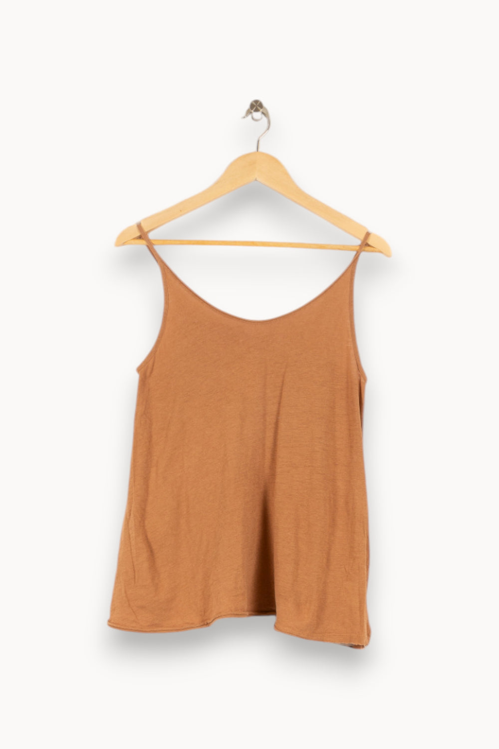 Top débardeur marron - Taille S/36 de la marque American Vintage | PARAD47351 - Vendu par Paradigme - Image 1