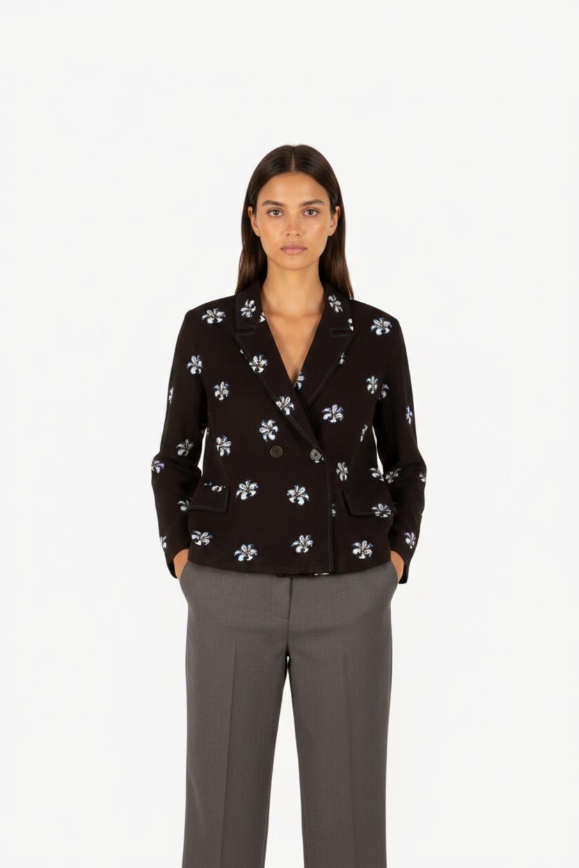 Veste noire à motif - Taille S/36