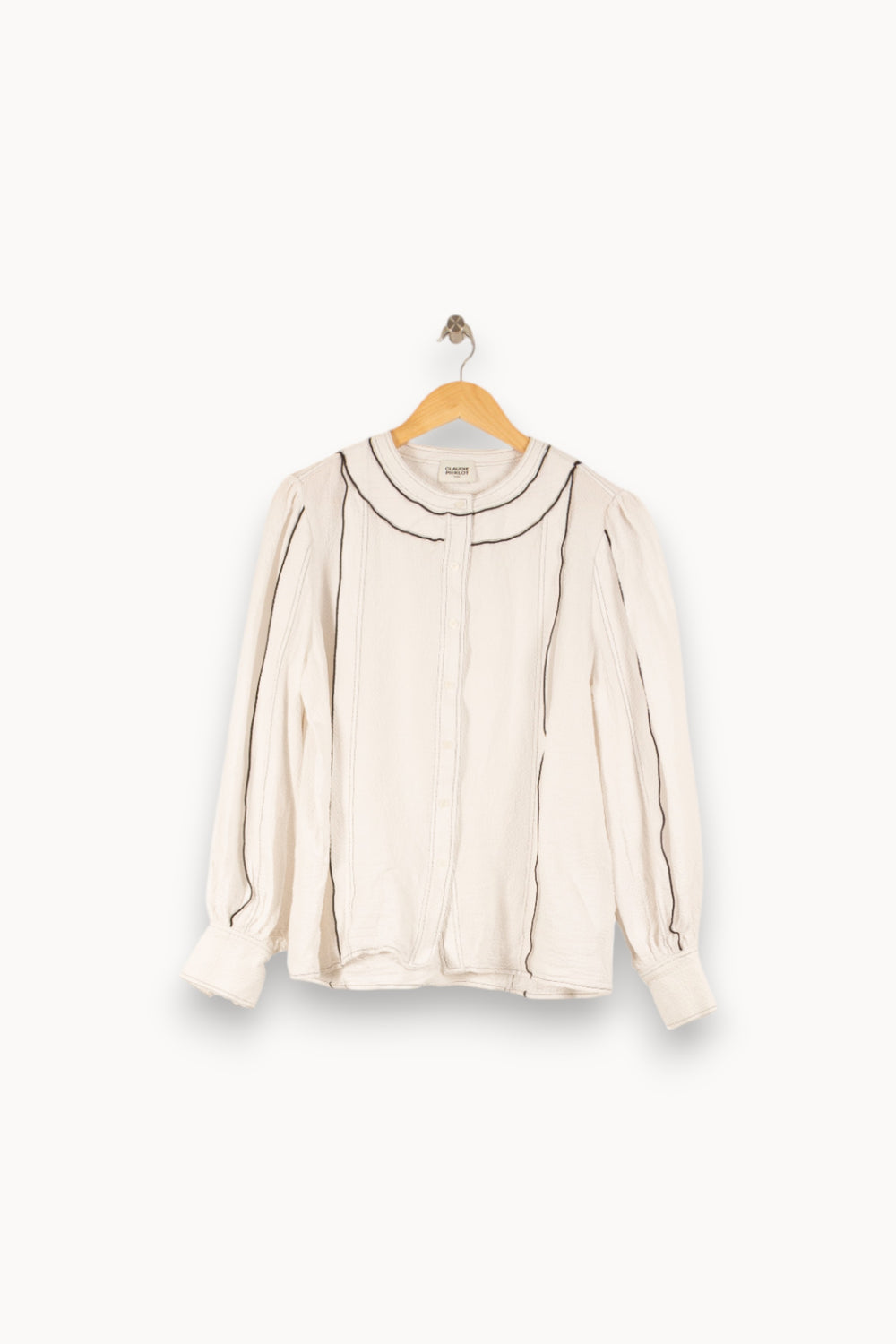 Chemise blanche - Taille S/36 de la marque Claudie Pierlot | PARAD47404 - Vendu par Paradigme - Image 1
