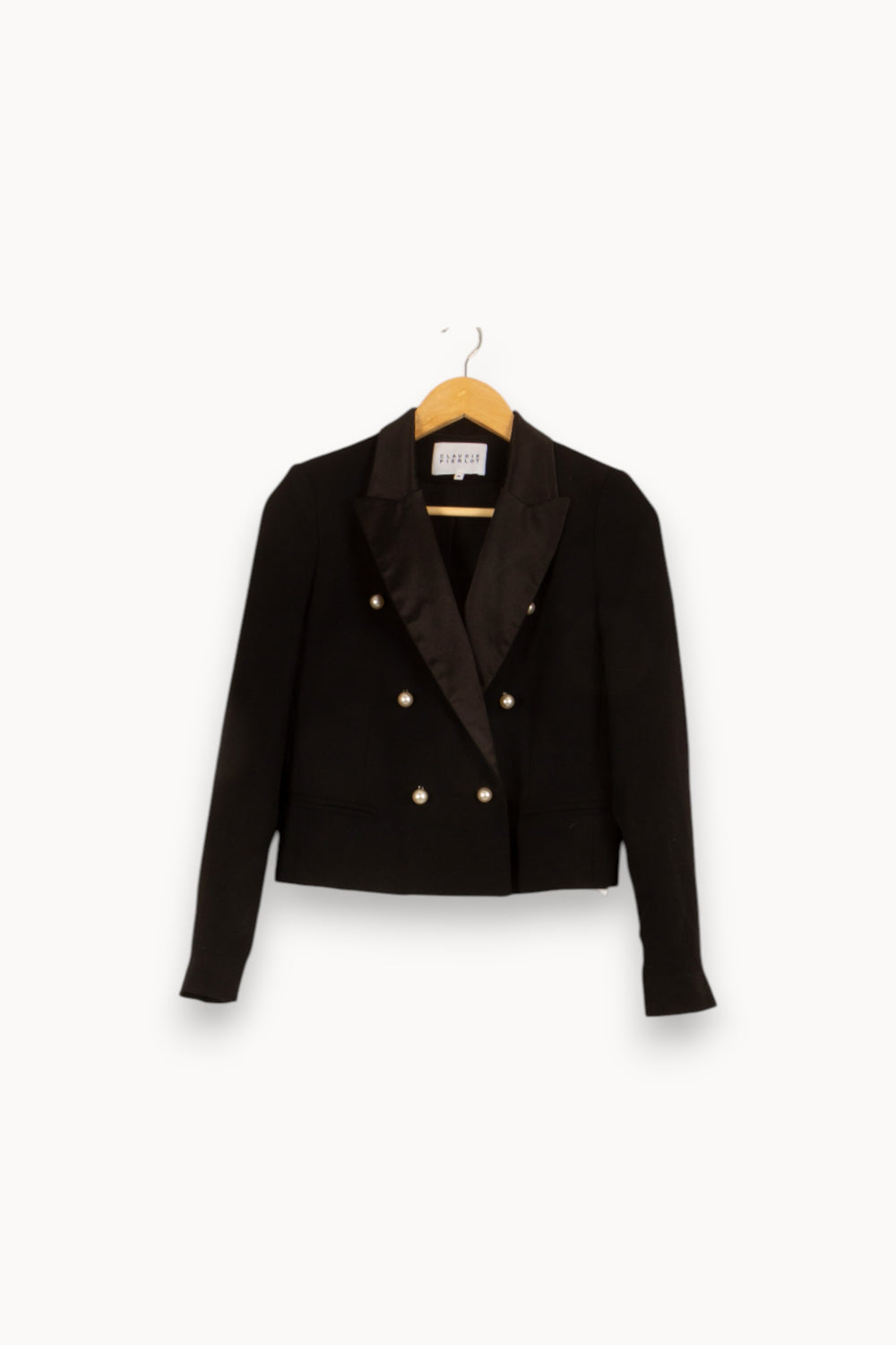 Blazer noir - Taille S/36 de la marque Claudie Pierlot | PARAD47405 - Vendu par Paradigme - Image 1