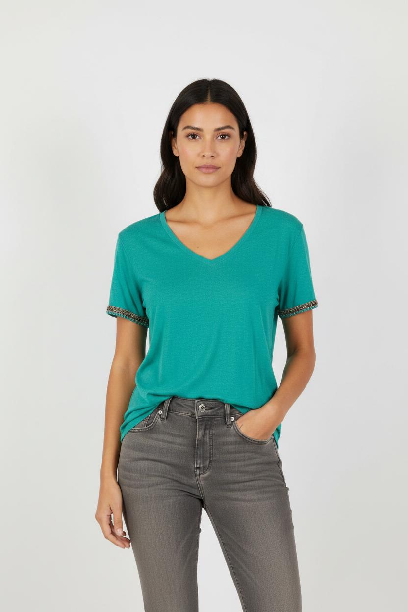 T-shirt bleu - Taille XS/34