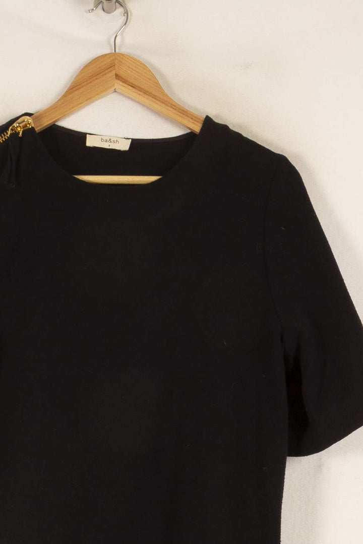Blouse noire - Taille S/36 de la marque ba&sh | PARAD47446 - Vendu par Paradigme - Image 2