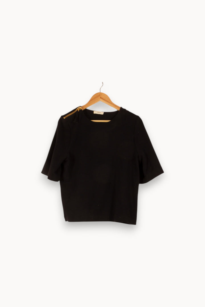 Blouse noire - Taille S/36 de la marque ba&sh | PARAD47446 - Vendu par Paradigme - Image 1