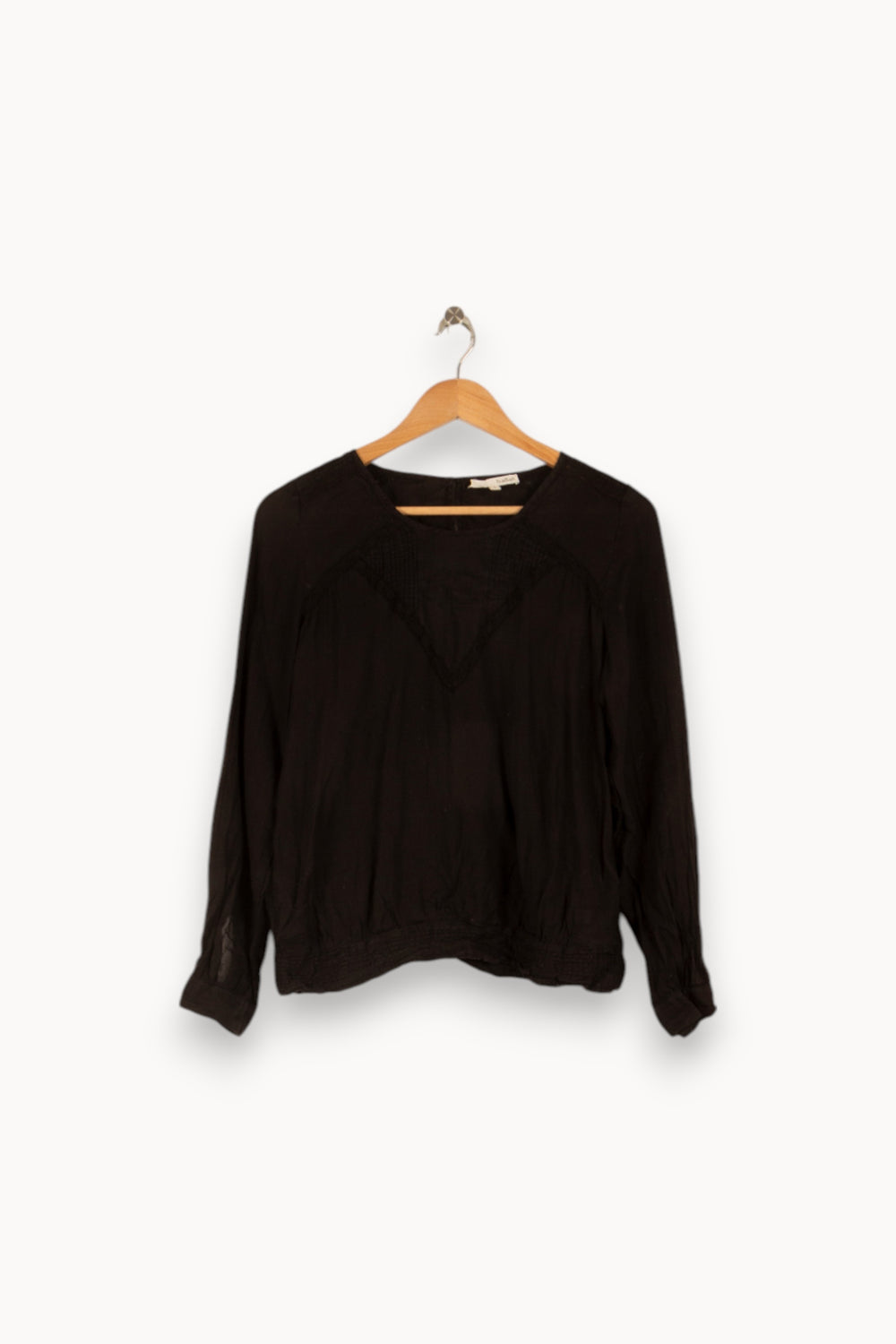 Blouse noire - Taille S/36 de la marque ba&sh | PARAD47451 - Vendu par Paradigme - Image 1