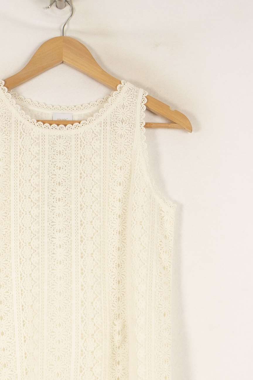 Robe Courte & Midi Blanc - Taille S/36 de la marque Petite Mendigote | PARAD47470 - Vendu par Paradigme - Image 3