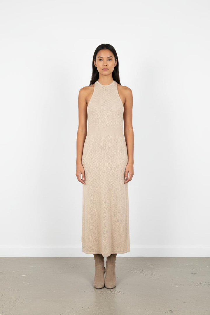 Robe Longue Beige - Taille S/36