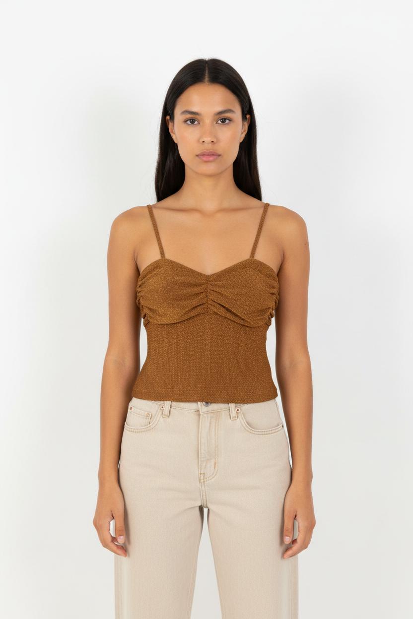 Top Marron - Taille S/36