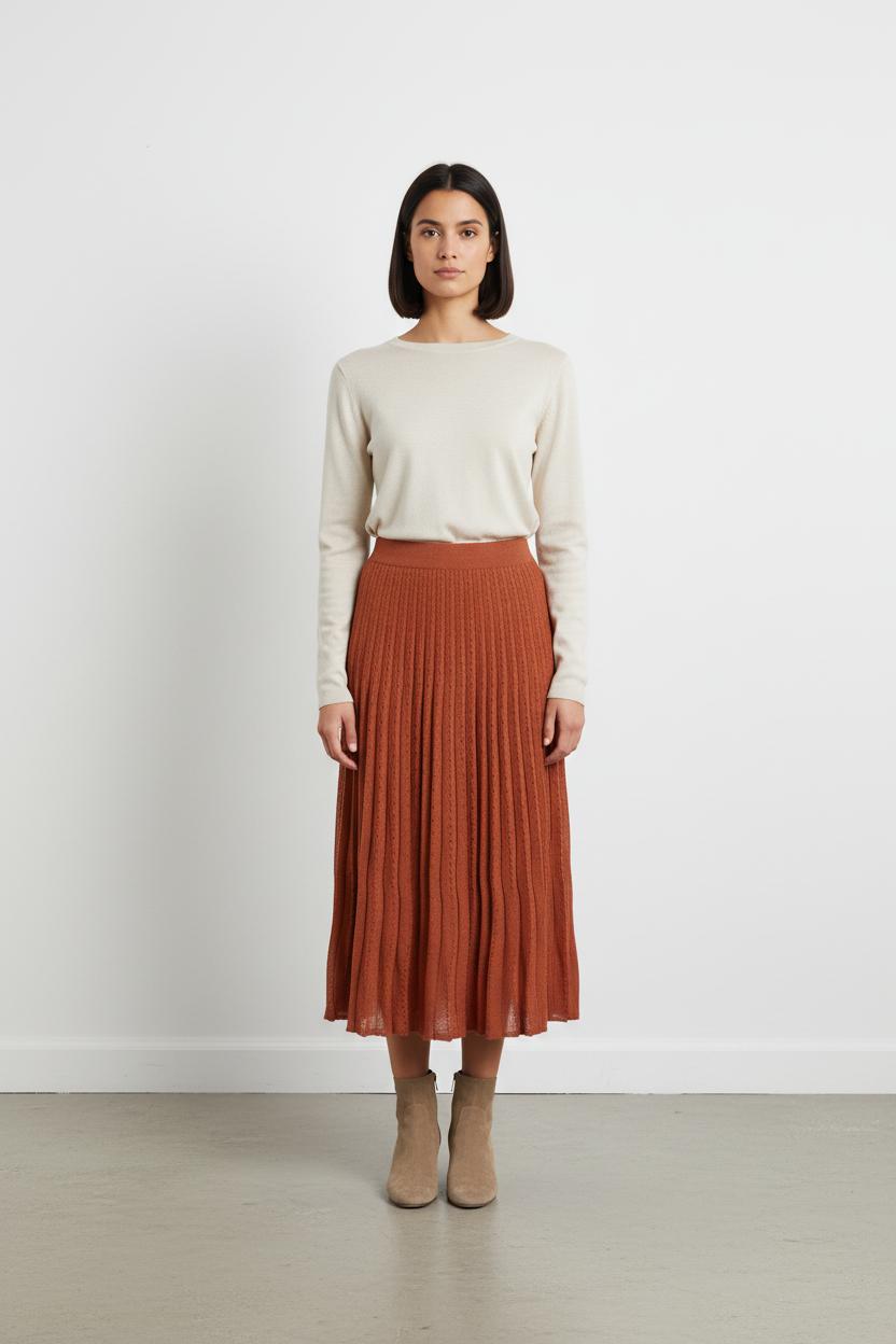 Jupe Longue Marron - Taille S/36