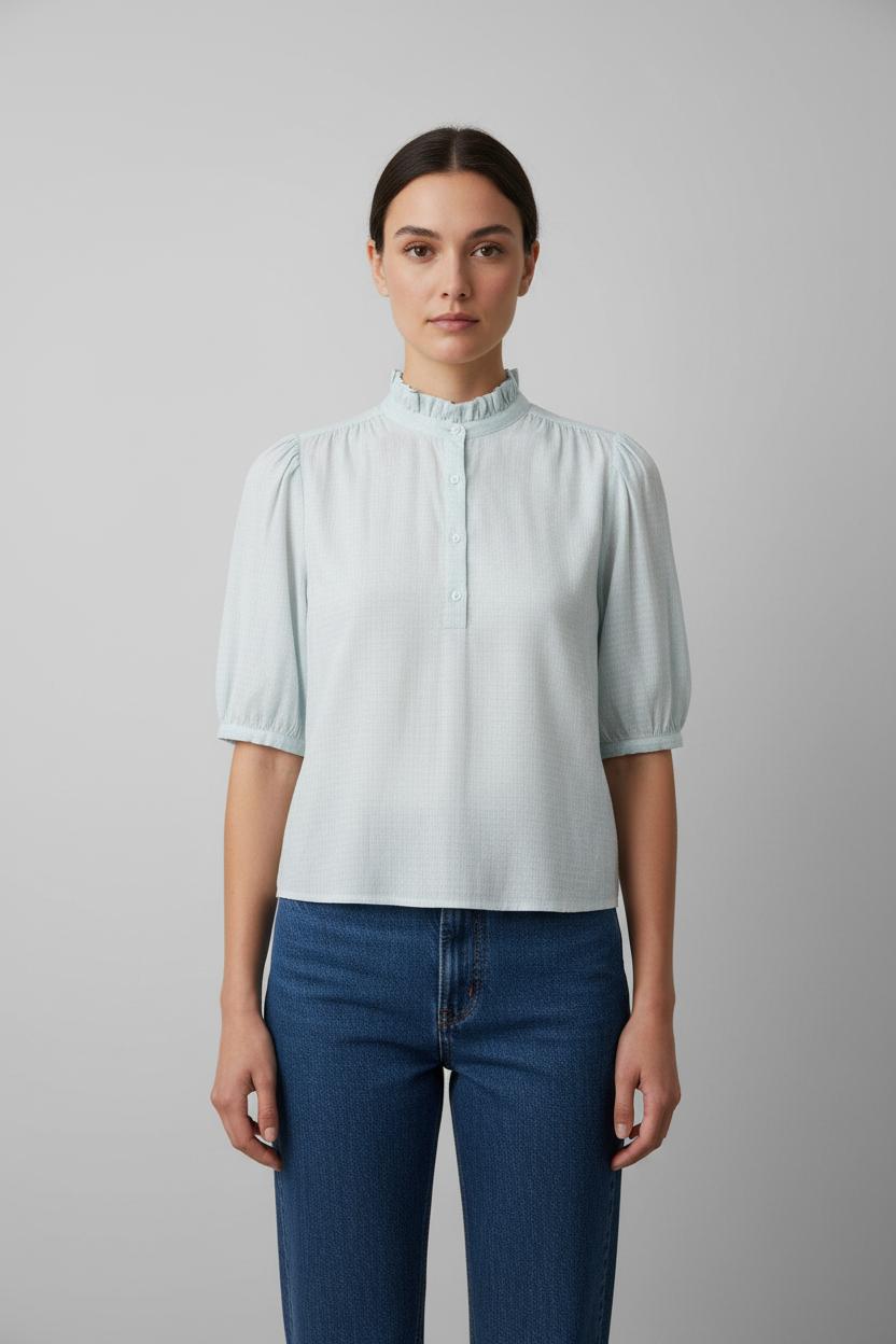 Blouse Bleue - Taille S/36