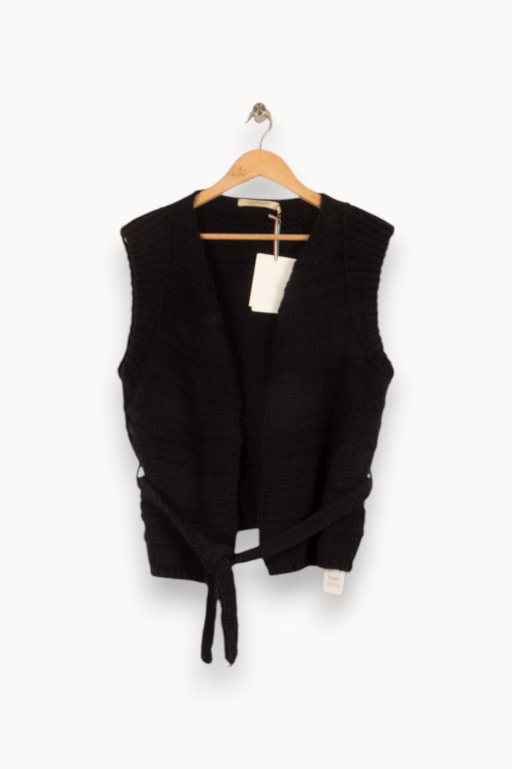 Gilet en maille bleu foncé - Taille XS/34 de la marque La Fée Maraboutée | PARAD47540 - Vendu par Paradigme - Image 1