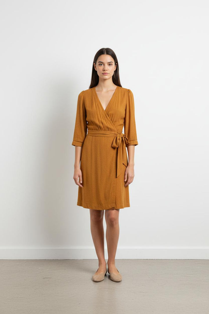 Robe orange/jaune - Taille XS/34