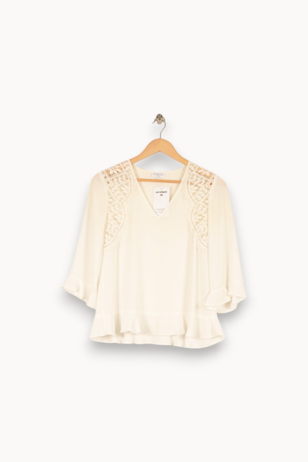 Blouse blanche - Taille S/36 de la marque Claudie Pierlot | PARAD47546 - Vendu par Paradigme - Image 1