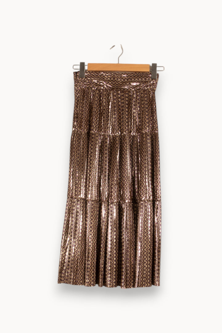 Jupe plissée brillante - Taille XS/34 de la marque ba&sh | PARAD47557 - Vendu par Paradigme - Image 3