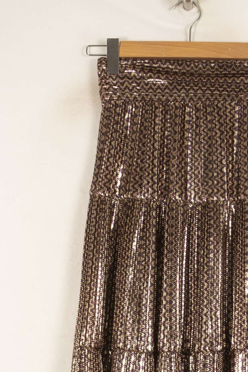 Jupe plissée brillante - Taille XS/34 de la marque ba&sh | PARAD47557 - Vendu par Paradigme - Image 2