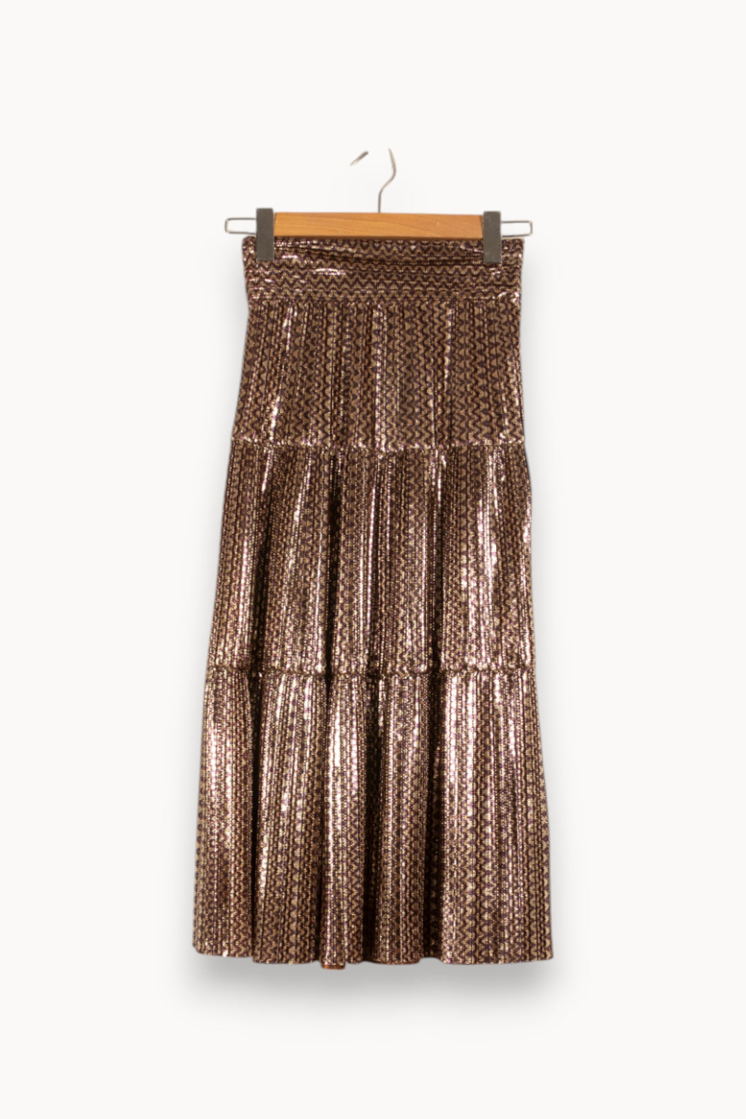 Jupe plissée brillante - Taille XS/34 de la marque ba&sh | PARAD47557 - Vendu par Paradigme - Image 1