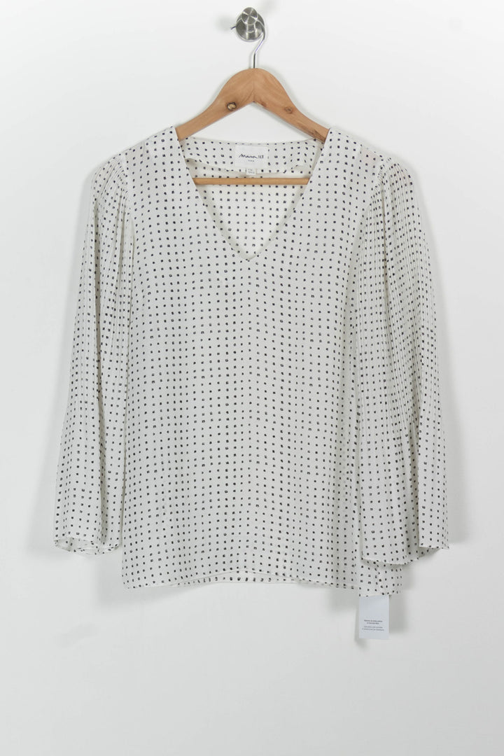 Blouse blanche à motifs - Taille S/36 de la marque Maison 123 | PARAD47573 - Vendu par Paradigme - Image 2