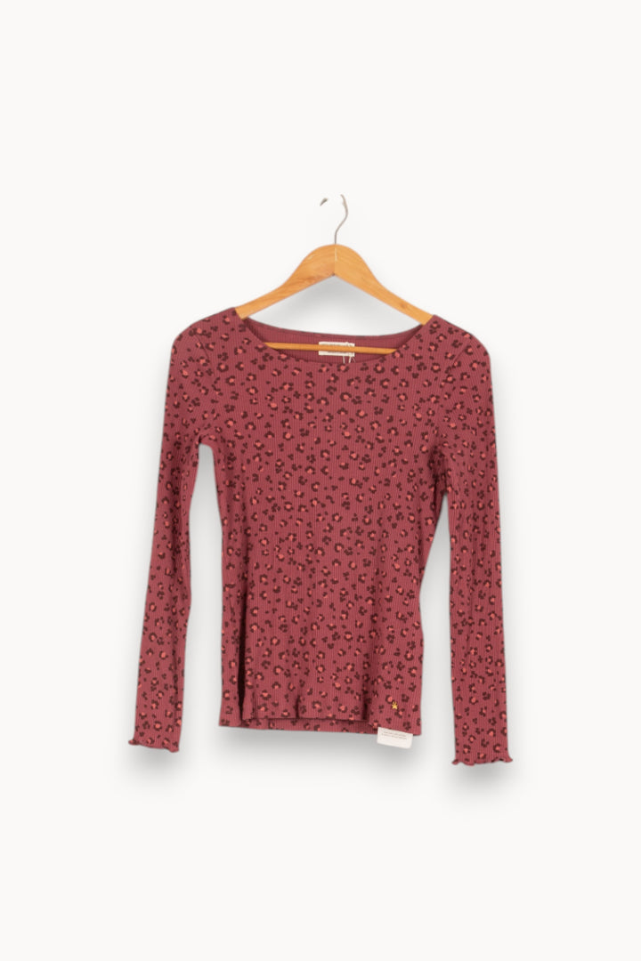 Top à manches longues violet léopard - Taille S/36 de la marque Des petits hauts | PARAD47575 - Vendu par Paradigme - Image 1