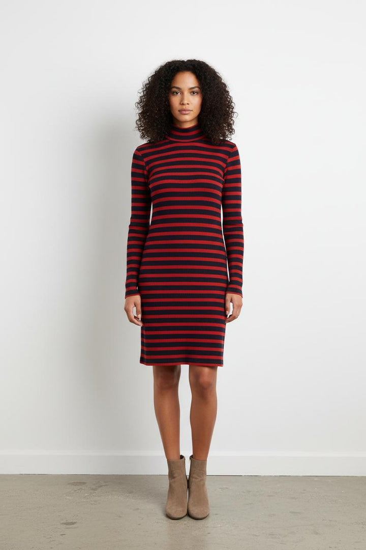 Robe rayée bleue et rouge - Taille S/36