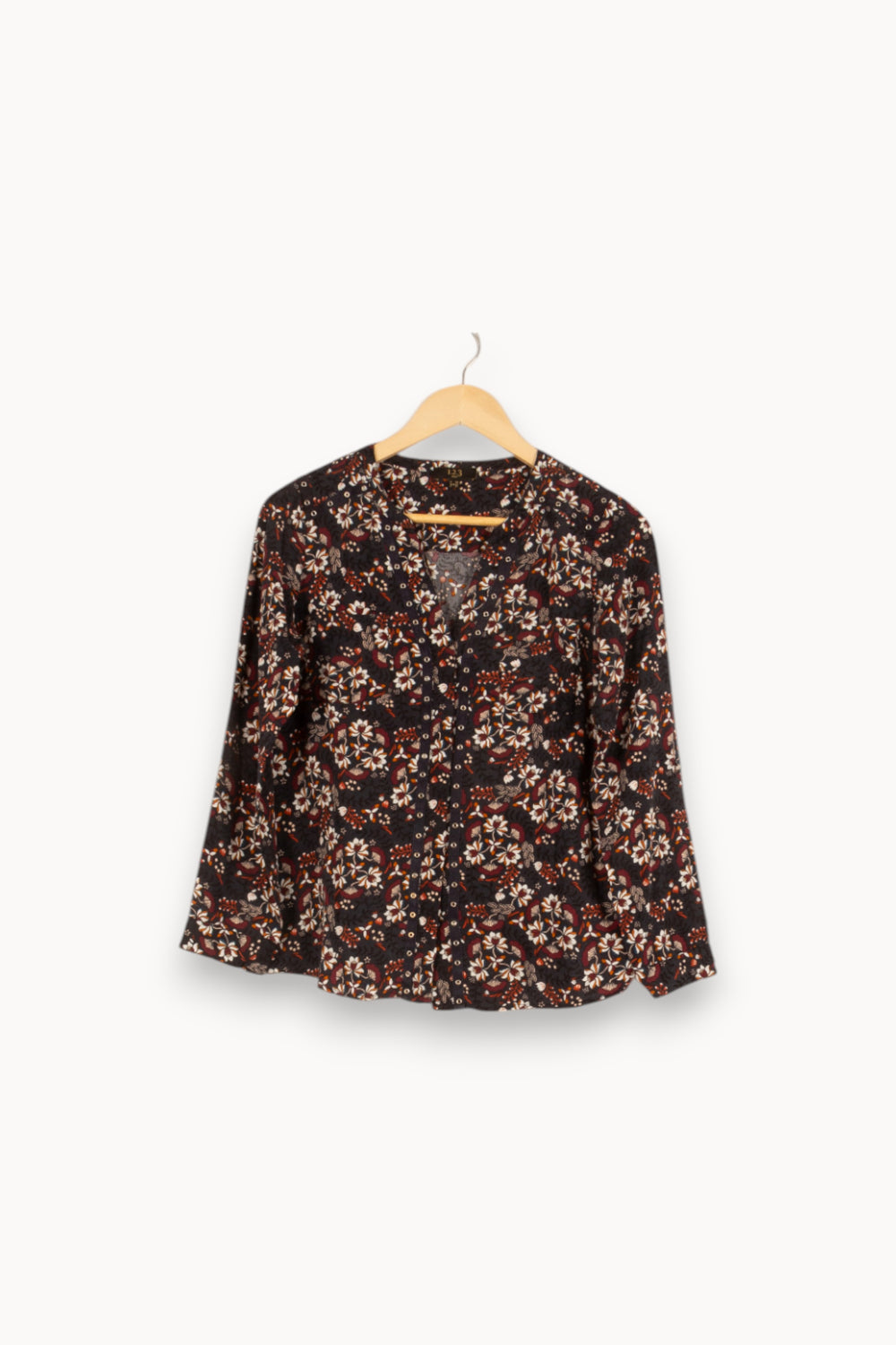 Chemise bleue à motifs - Taille S/36 de la marque Maison 123 | PARAD47583 - Vendu par Paradigme - Image 1