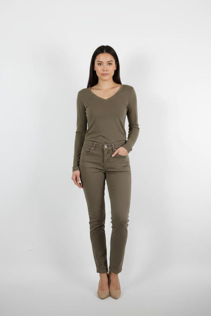 T-shirt blanc à pois - Taille S/36