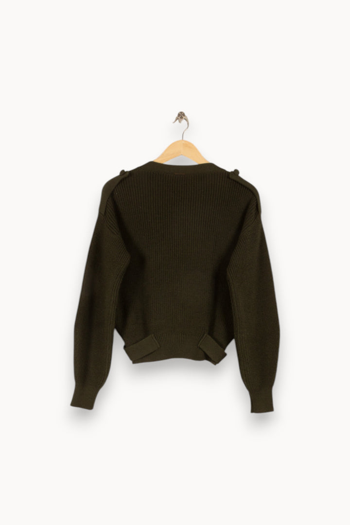Cardigan en maille vert - Taille S/36 de la marque One Step | PARAD47600 - Vendu par Paradigme - Image 3