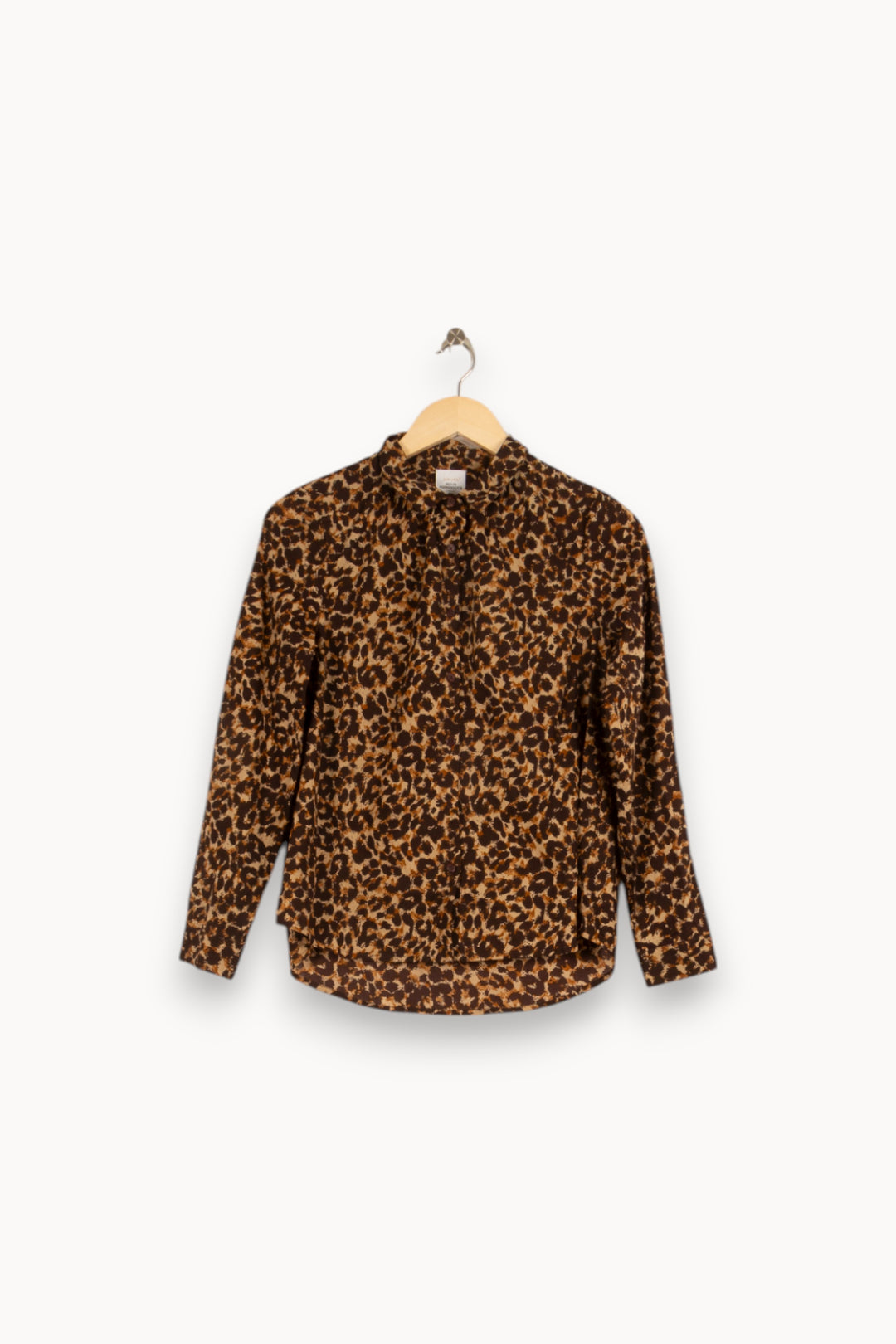 Chemise léopard marron - Taille XS/34 de la marque Petite Mendigote | PARAD47616 - Vendu par Paradigme - Image 1