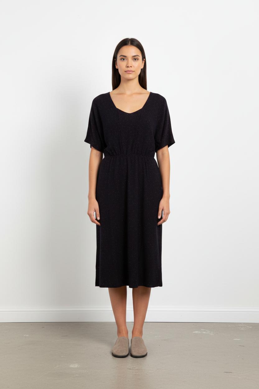 Robe bleu foncé brillante - Taille XS/34