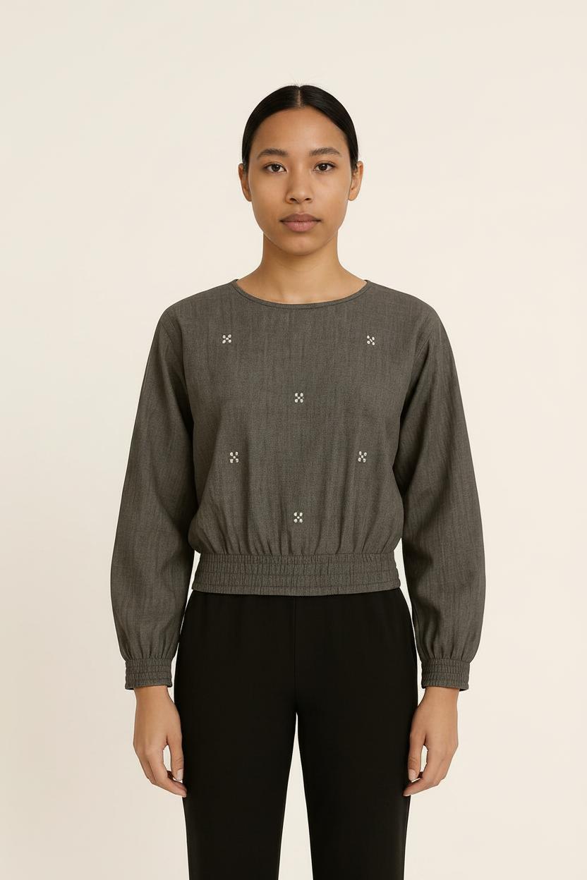 Blouse Grise - Taille XS/34
