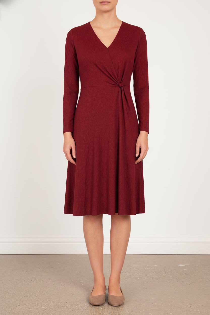 Robe Courte & Midi Bordeaux - Taille L/40