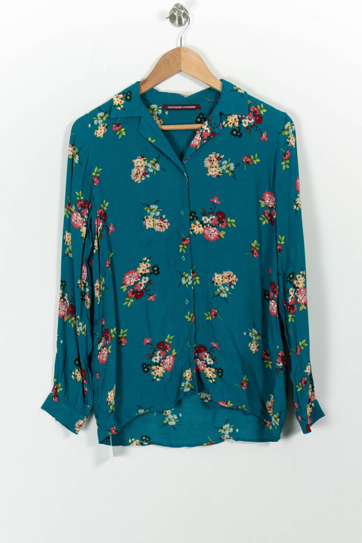 Chemise bleue à motifs - Taille M/38 de la marque Comptoir des Cotonniers | PARAD47650 - Vendu par Paradigme - Image 2