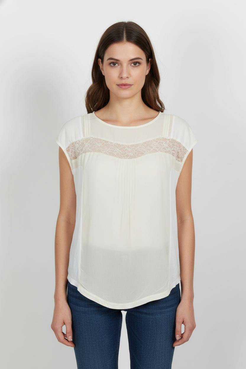 Blouse blanche - Taille M/38 de la marque Comptoir des Cotonniers | PARAD47651 - Vendu par Paradigme - Image 1