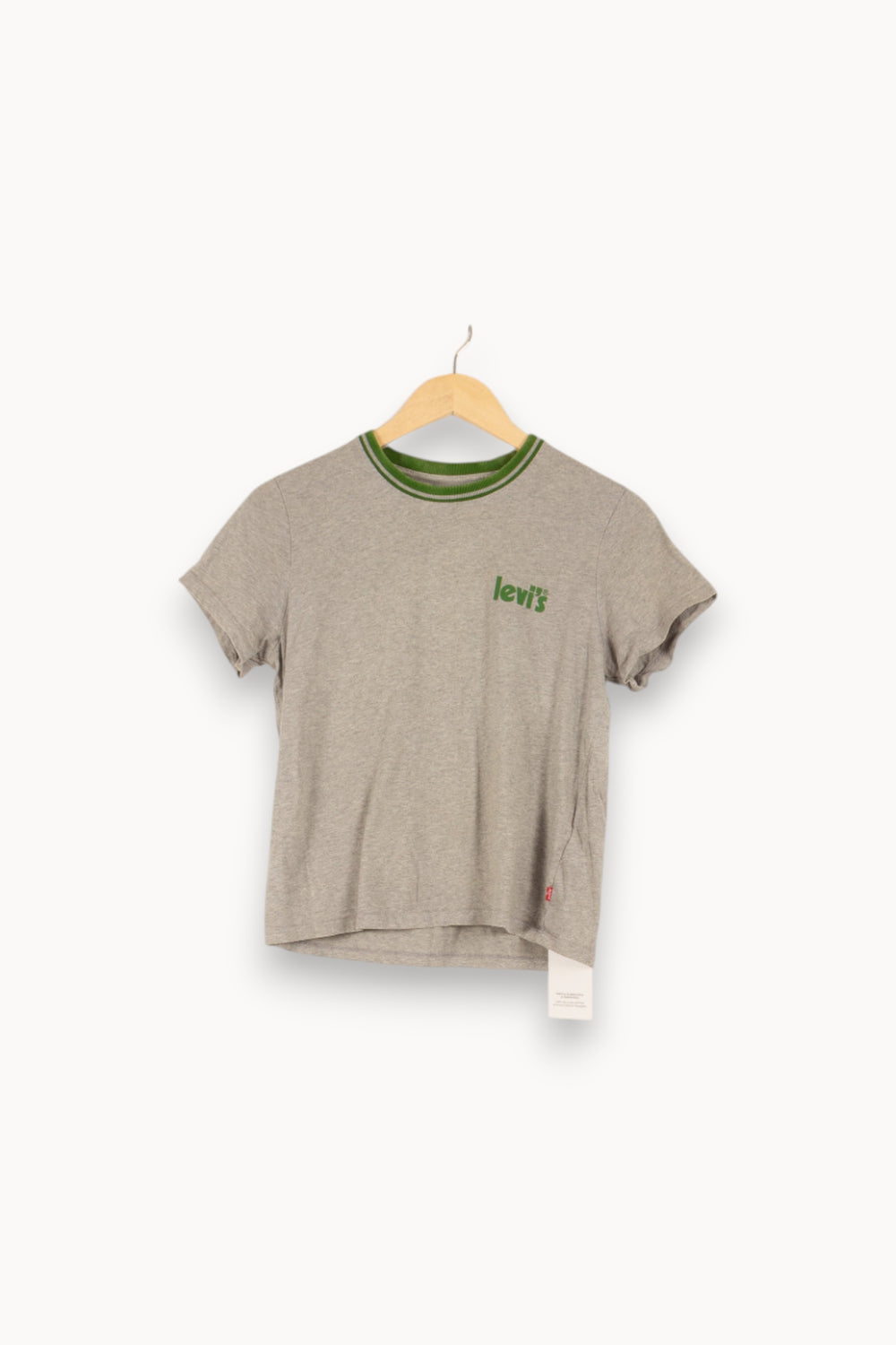 T-shirt gris et vert - Taille S/36 de la marque Levi's | PARAD47664 - Vendu par Paradigme - Image 1