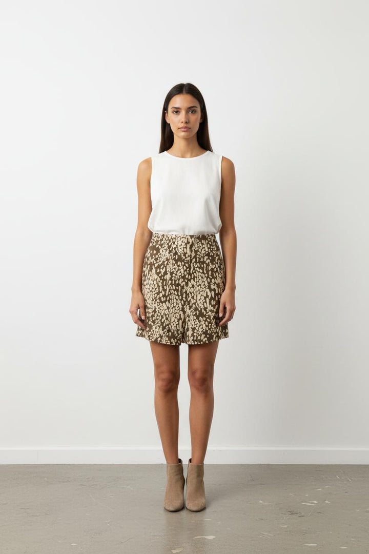 Jupe verte à motifs - Taille L/40