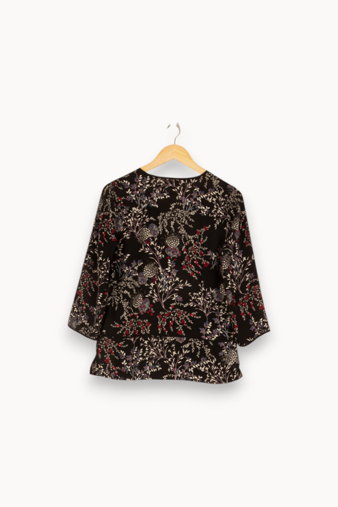 Blouse noire à motifs - Taille S/36 de la marque Maison 123 | PARAD47689 - Vendu par Paradigme - Image 3