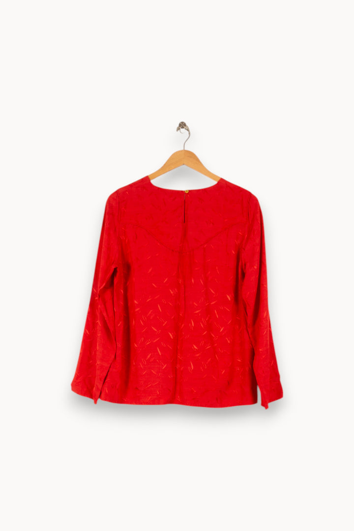 Blouse Rouge - Taille 40/L de la marque Karl Marc John | PARAD47692 - Vendu par Paradigme - Image 4