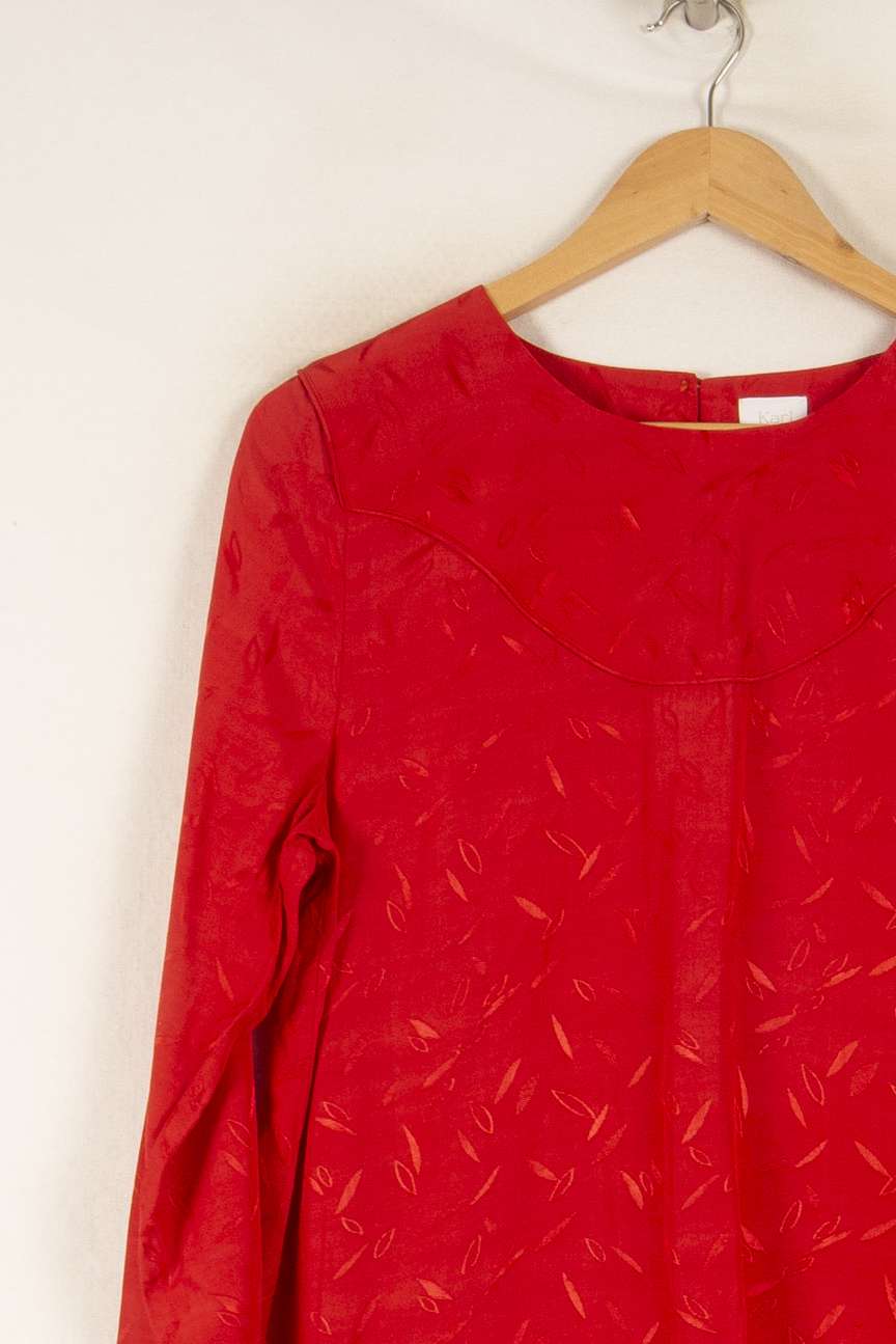Blouse Rouge - Taille 40/L de la marque Karl Marc John | PARAD47692 - Vendu par Paradigme - Image 3