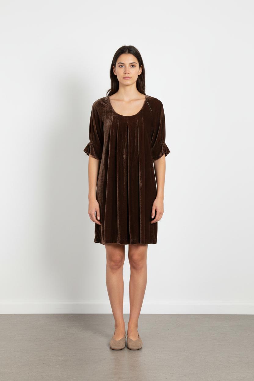 Robe courte marron - Taille XS/34
