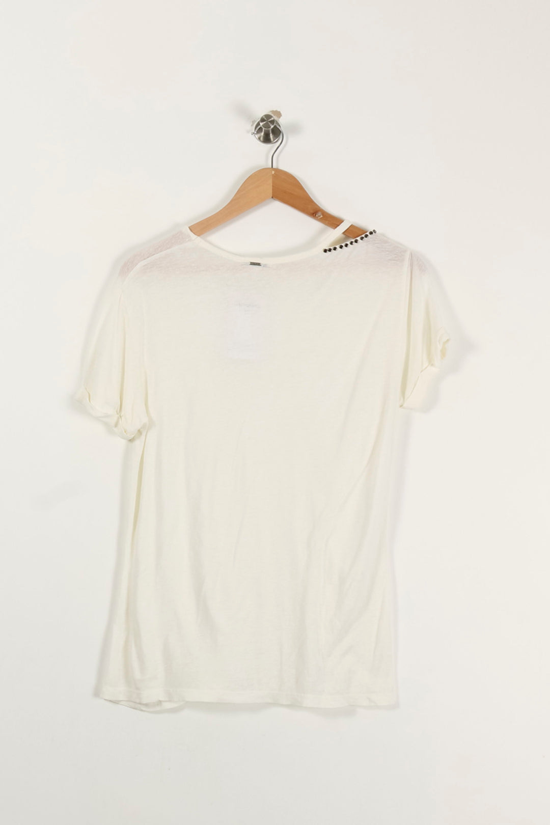 T-shirt blanc - Taille S/36 de la marque IKKS | PARAD47722 - Vendu par Paradigme - Image 4