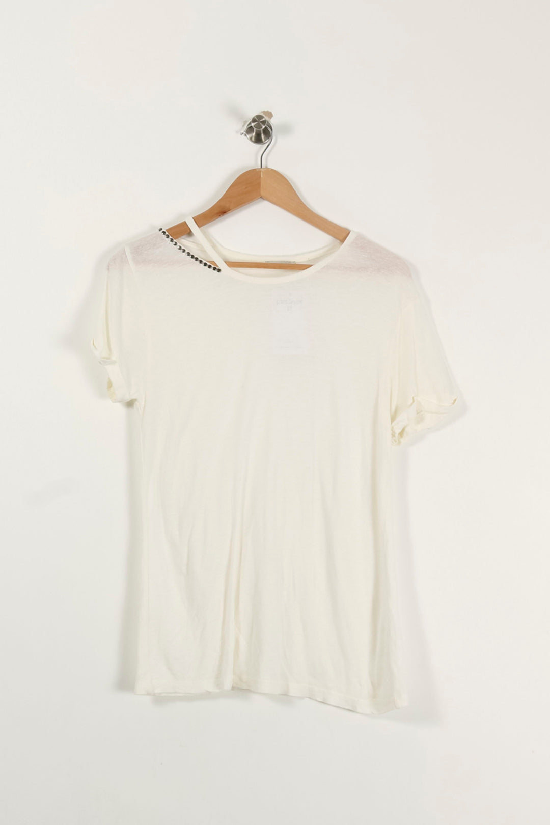 T-shirt blanc - Taille S/36 de la marque IKKS | PARAD47722 - Vendu par Paradigme - Image 2