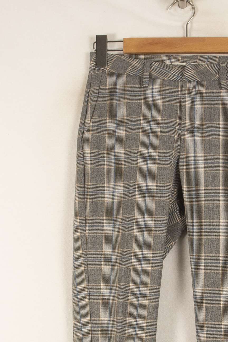 Pantalon gris à carreaux - Taille XS/34 de la marque Sud express | PARAD47733 - Vendu par Paradigme - Image 2